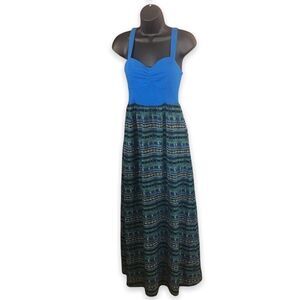 *122 Mudd Geometric Print Maxi Dress